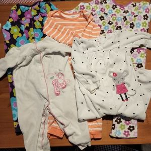 24 month old girl fleece pajamas